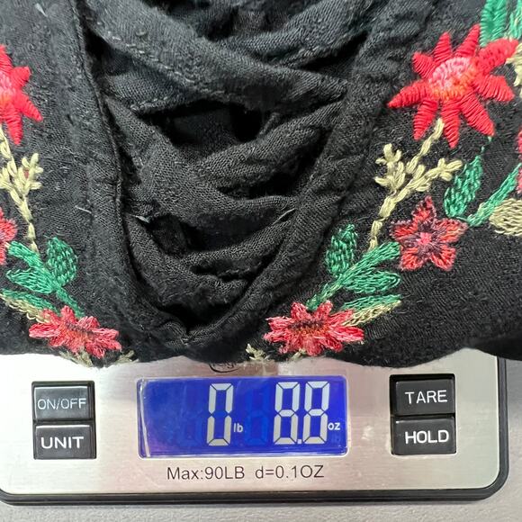 American Eagle Romper Womens Small Embroidered Dark Fairy Boho Festival Romantic - Picture 13 of 13